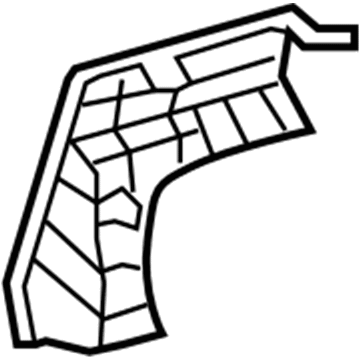 64272-06010 Toyota Partition Panel, Driver Side Illustration 1 of 1