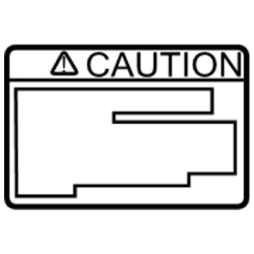 74559-30070 Toyota Caution Label Illustration 1 of 1