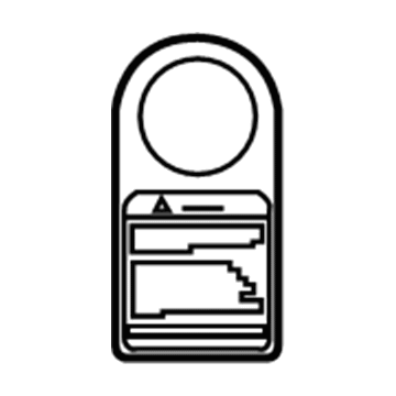 74572-48010 Toyota Label, Fuel Inlet Operational Information Illustration 1 of 1