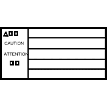 16448-20353 Toyota Caution Label Illustration 1 of 1