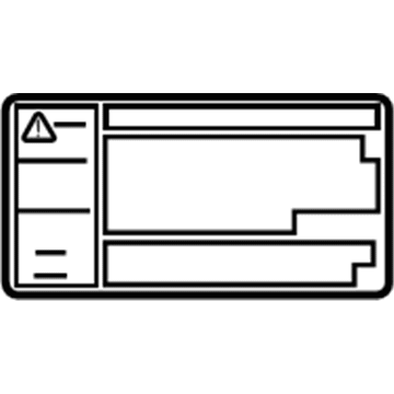 G92A1-76010 Toyota Caution Label Illustration 1 of 1