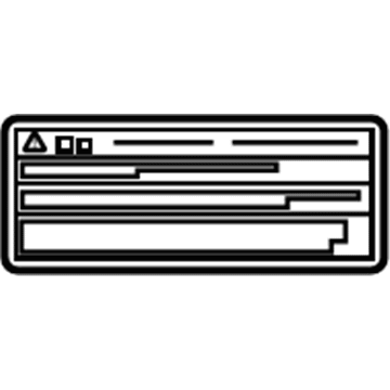 11293-20030 Toyota Caution Label Illustration 1 of 1