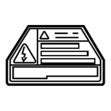 G9118-30020 Toyota Label, Electric Vehicle Unit Controller Caution Illustration 1 of 1