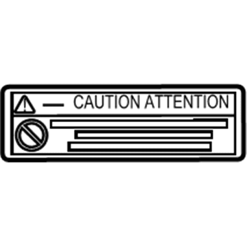G9279-47040 Toyota Battery Label Illustration 1 of 1