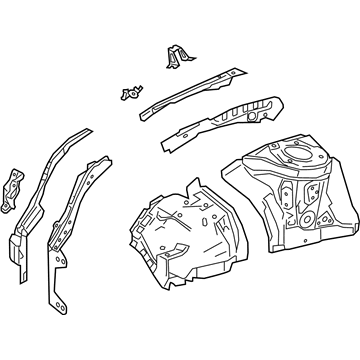 Toyota 53701-10390 Apron Assembly