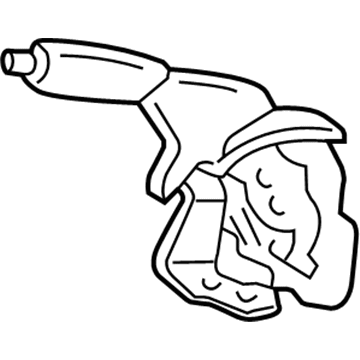46201-52050-B1 Toyota Parking Brake Handle, Gray Illustration 1 of 1