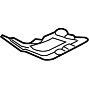 57145-74010 Toyota Rear Reinforcement, Passenger Side Illustration 1 of 1