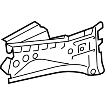 57155-74010 Toyota Apron Reinforcement, Passenger Side Illustration 1 of 1