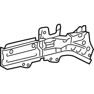 57025-74010 Toyota Sidemember, Outer Passenger Side Illustration 1 of 1