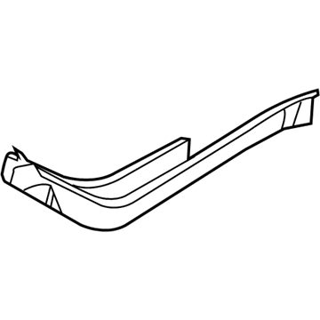 57191-74010 Toyota Floor Rail, Inner Rear Passenger Side Illustration 1 of 1