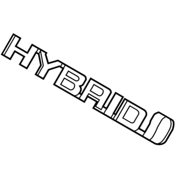 Toyota 75445-48110 Nameplate