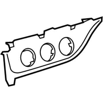 Toyota 55406-02470-C1 Control Bezel