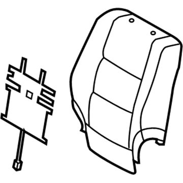 71073-48450-A1 Toyota Seat Back Cover, Passenger Side Illustration 1 of 1