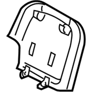 71705-48090-B1 Toyota Seat Back Panel, Gray, Passenger Side Illustration 1 of 1