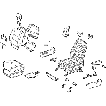 71100-48A51-A2 Toyota Seat Assembly, Front Passenger Side Illustration 1 of 1