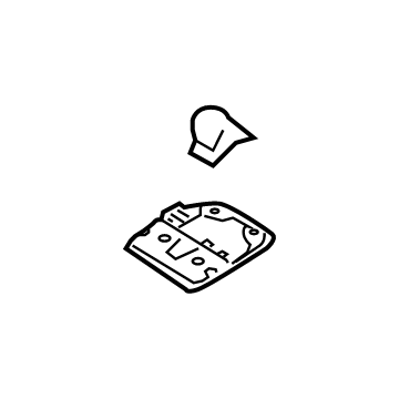 Toyota 63662-08030 MAP Lamp Assembly Plate