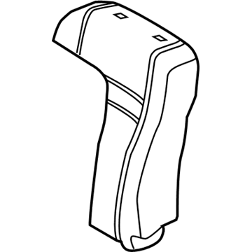 71552-06270 Toyota Seat Back Pad, Driver Side Illustration 1 of 1