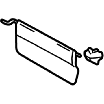 Toyota 74330-0C010-B7 Sunvisor Extension