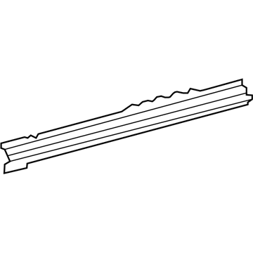 61404-0C906 Toyota Rocker Reinforcement, Outer Driver Side Illustration 1 of 1