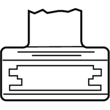 Toyota 74599-0E020 Air Bag Label