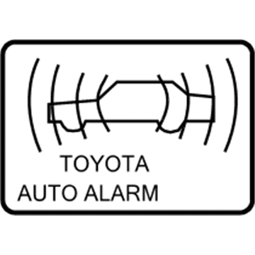 Toyota 74515-06010 Antitheft Label