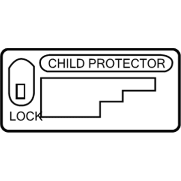 Toyota 69339-AA020 Caution Label