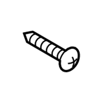 90162-A0001 Toyota Screw(For Body Rocker Panel Moulding), Rear Illustration 1 of 1
