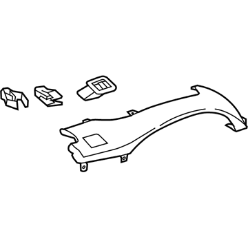 55011-06010-C0 Toyota Upper Trim Panel, Driver Side Illustration 1 of 1