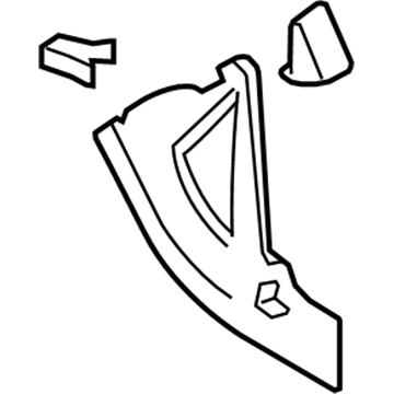 58816-06010-B0 Toyota Front Trim, Passenger Side Illustration 1 of 1