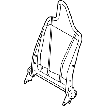71630-74040 Toyota Seat Back Frame, Passenger Side Illustration 1 of 1