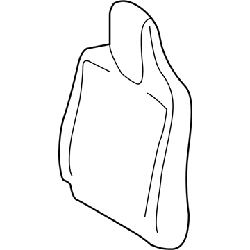 71558-74090-B1 Toyota Seat Back Cover, Passenger Side Illustration 1 of 1