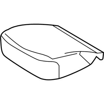 71518-74080-B1 Toyota Cushion Cover, Passenger Side Illustration 1 of 1