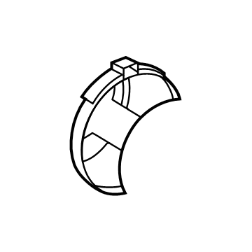 42345-58120 Toyota Clamp, Rear Illustration 1 of 1