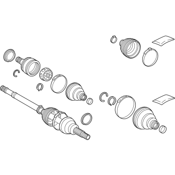 Toyota 42340-30210 Axle Assembly
