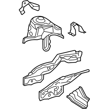 53701-52190 Toyota Apron Assembly, Passenger Side Illustration 1 of 1