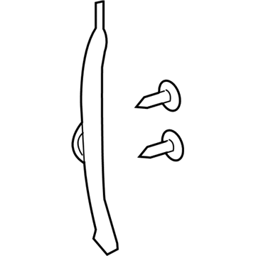 Toyota 53828-60040 Protector, Front Fender Side Panel, Driver Side 53828-60040 Toyota Protector, Front Fender Side Panel, Driver Side Illustration 1 of 1