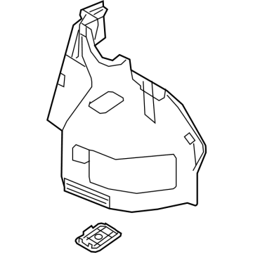 Toyota 64722-06380-C2 Trunk Side Trim