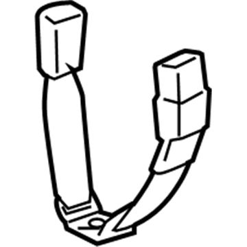 73480-02330-B0 Toyota Buckle, Dark Gray, Driver Side Illustration 1 of 1