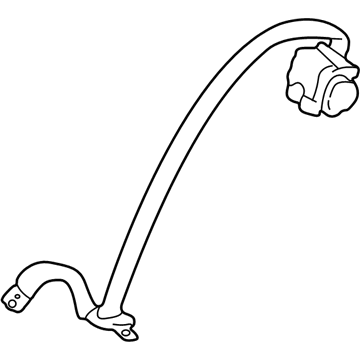 73350-48010-C0 Toyota Belt & Retractor, Rear Illustration 1 of 1