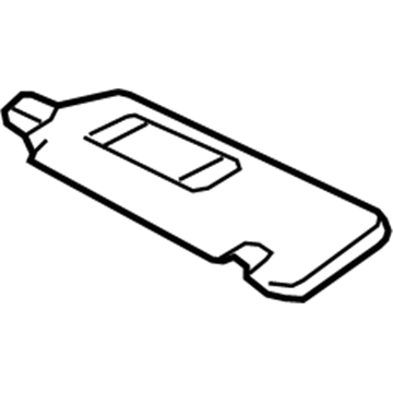74310-12L80-B0 Toyota Sunvisor, Gray, Passenger Side Illustration 1 of 1