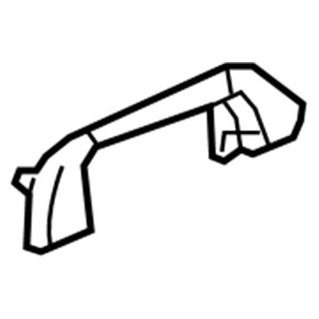 74610-02081-E0 Toyota Grip Handle, Beige/Brown, Rear Illustration 1 of 1