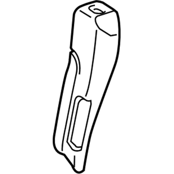 71666-06071 Toyota Bolster Pad, Driver Side Illustration 1 of 1