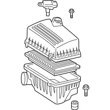 17700-28292 Toyota Air Cleaner Assembly Illustration 1 of 1