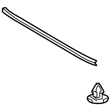 53381-35080 Toyota Seal, Hood To Radiator Illustration 1 of 1