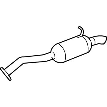 17430-28841 Toyota Rear Muffler Illustration 1 of 1