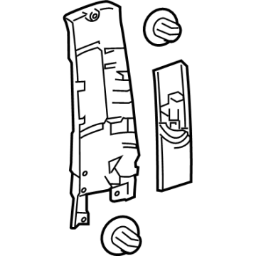 Toyota 62410-0E170-B0 Upper Center Pillar Trim