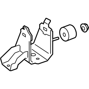 12304-28150 Toyota Side Mount Bracket, Driver Side Illustration 1 of 1