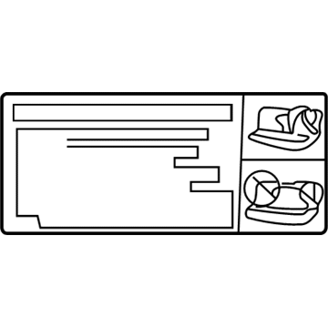 Toyota 74599-48020 Air Bag Label