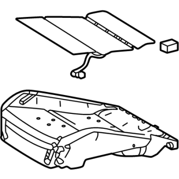 Toyota 71502-AQ010 Seat Cushion Pad