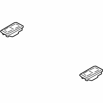 73717-02740-C0 Toyota Cover Plate, Rear Outer Illustration 1 of 1